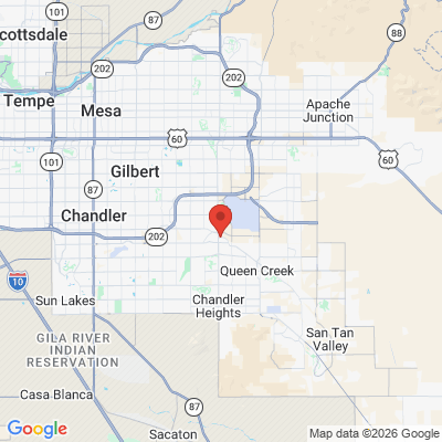 Map to  office in Queen Creek, AZ