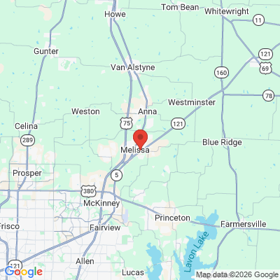 Map to  office in Melissa, TX
