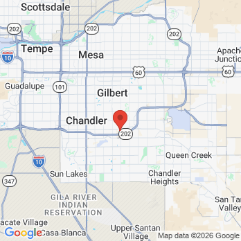 Map to Asrari Endodontics office in Gilbert, AZ