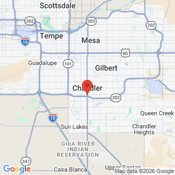 Map to Westwind Dental Chandler office in Chandler, AZ