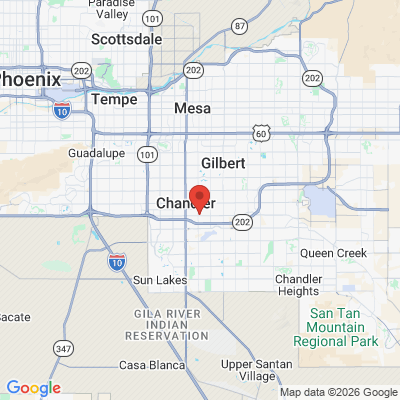 Map to  office in Chandler, AZ