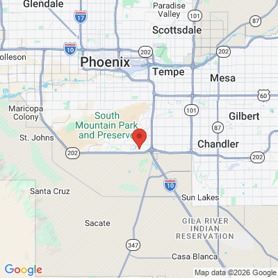 Map to Desert Shores Dentistry office in Phoenix, AZ