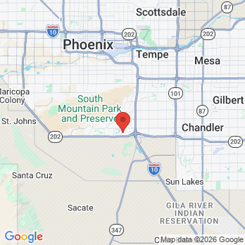 Map to Desert Shores Dentistry office in Phoenix, AZ