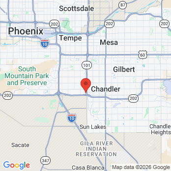 Map to Clear Choice office in Chandler, AZ
