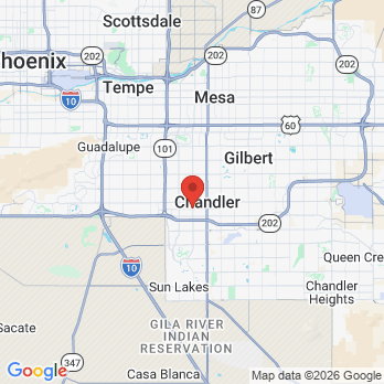 Map to Posh Dental office in CHANDLER, AZ