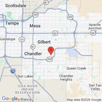 Map to Dental Specialty Associates office in Gilbert, AZ