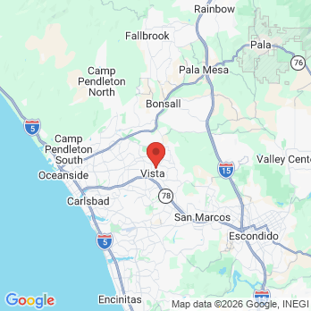 Map to Cherisse Loo, DDS office in Vista, CA