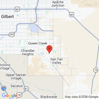 Map to Anytime Dental office in San Tan Valley, AZ