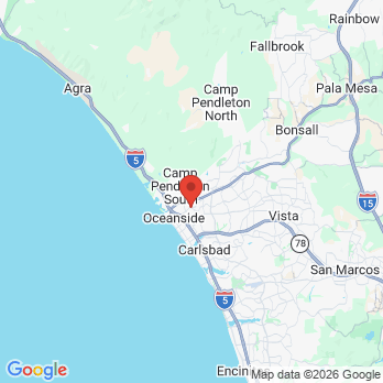 Map to TrueCare office in Oceanside, CA