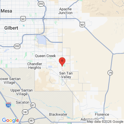Map to Stauffer Dental office in San Tan Valley, AZ