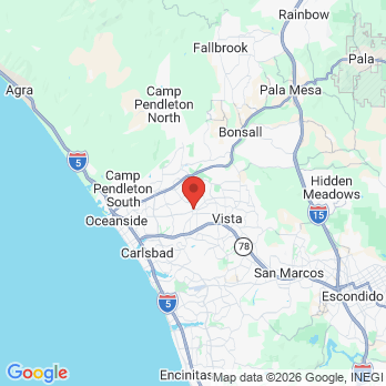 Map to Coast Dental office in Oceanside, CA