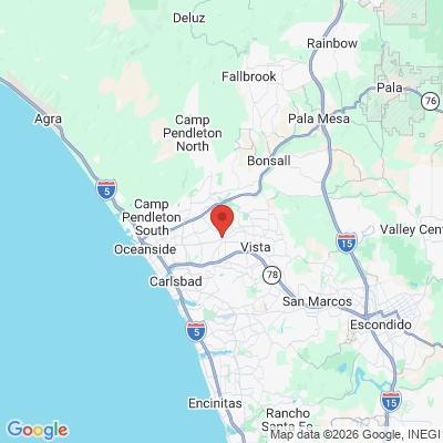 Map to Coast Dental office in Oceanside, CA