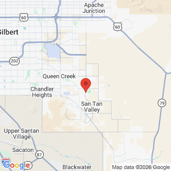 Map to HILL FAMILY DENTISTRY SAN TAN VALLEY office in San Tan Valley, AZ