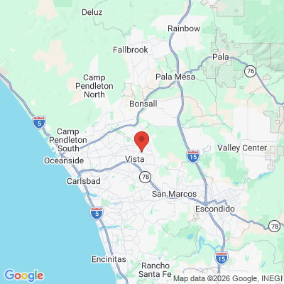 Map to  office in Vista, CA