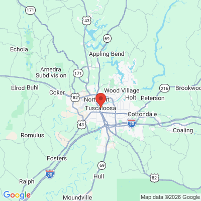 Map to  office in Tuscaloosa, AL