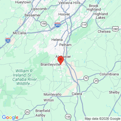 Map to  office in Alabaster, AL