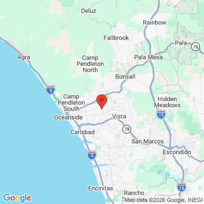 Map to  office in Oceanside, CA
