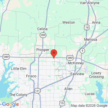 Map to Edge Dental Designs office in Mc Kinney, TX