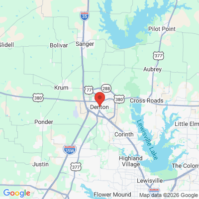 Map to  office in Denton, TX