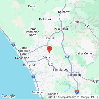 Map to  office in Vista, CA