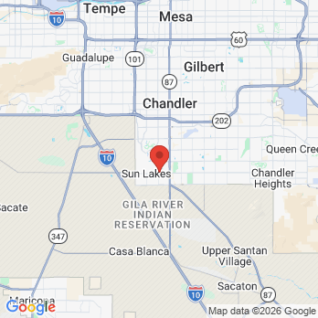 Map to NATURAL SMILES DENTISTRY office in CHANDLER, AZ