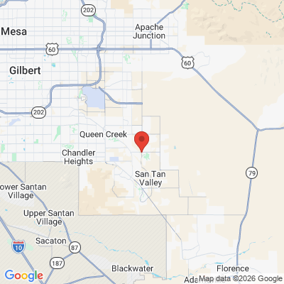 Map to  office in Queen Creek, AZ