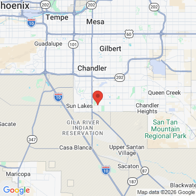Map to  office in Chandler, AZ