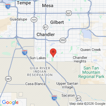 Map to Impressions Dental office in Chandler, AZ