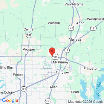 Map to Dental Plus Specialists office in Mc Kinney, TX