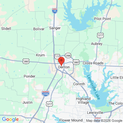Map to  office in Denton, TX