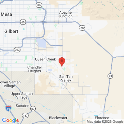 Map to  office in Queen Creek, AZ