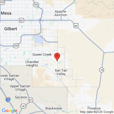 Map to  office in Queen Creek, AZ