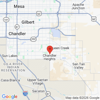 Map to Compassion Rockpoint office in Queen Creek, AZ