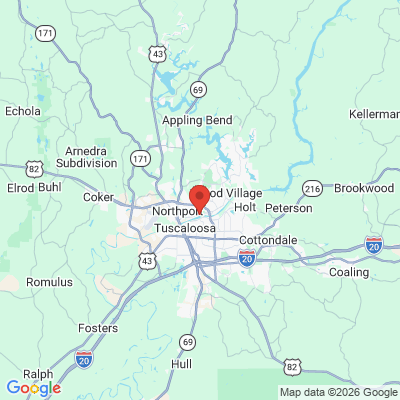Map to  office in Tuscaloosa, AL