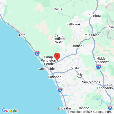 Map to  office in Oceanside, CA