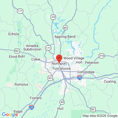 Map to  office in Northport, AL