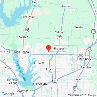 Map to  office in Prosper, TX