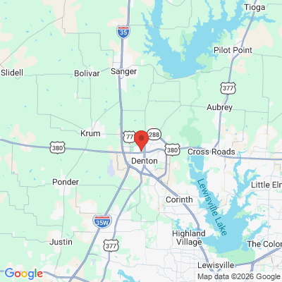 Map to  office in Denton, TX