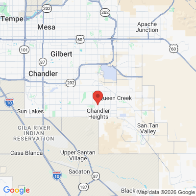 Map to  office in Queen Creek, AZ