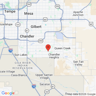 Map to  office in Gilbert, AZ