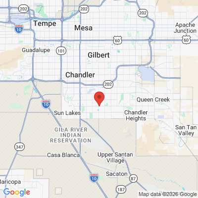 Map to  office in Chandler, AZ