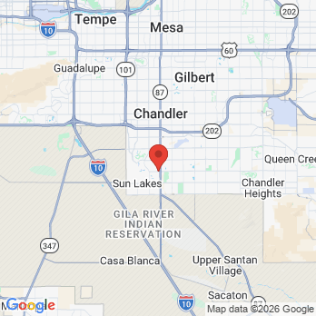 Map to Mosaic Dentistry office in Chandler, AZ