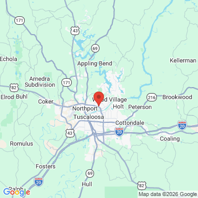 Map to  office in Tuscaloosa, AL