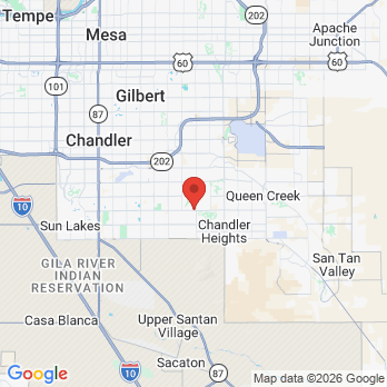 Map to Premier Family Dental office in Gilbert, AZ