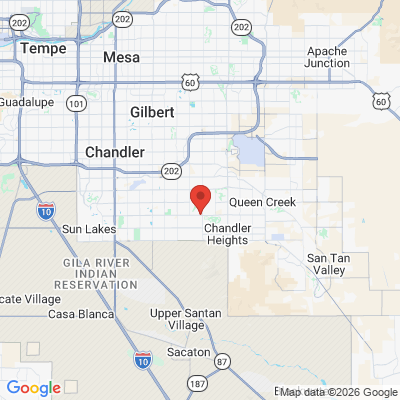 Map to Premier Family Dental office in Gilbert, AZ