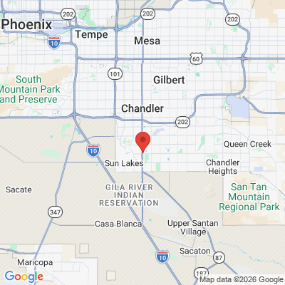 Map to  office in Chandler, AZ