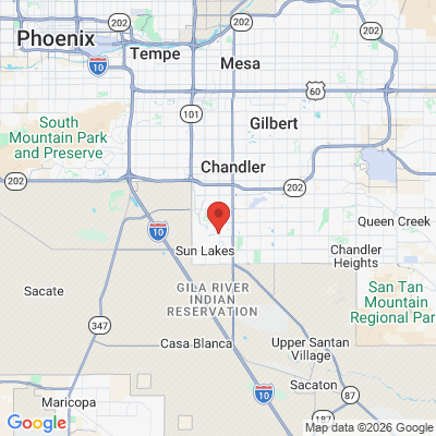 Map to  office in Chandler, AZ