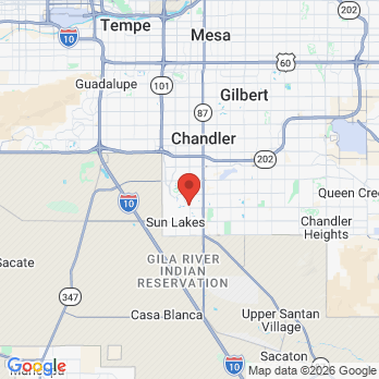 Map to Promenade Dental office in Chandler, AZ