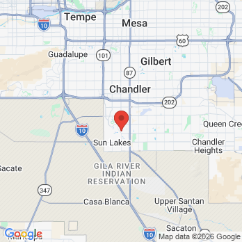 Map to Solaris Dentistry office in Chandler, AZ