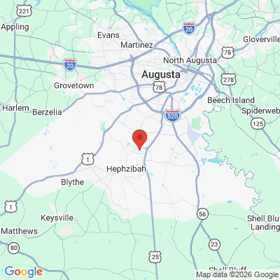 Map to  office in Hephzibah, GA